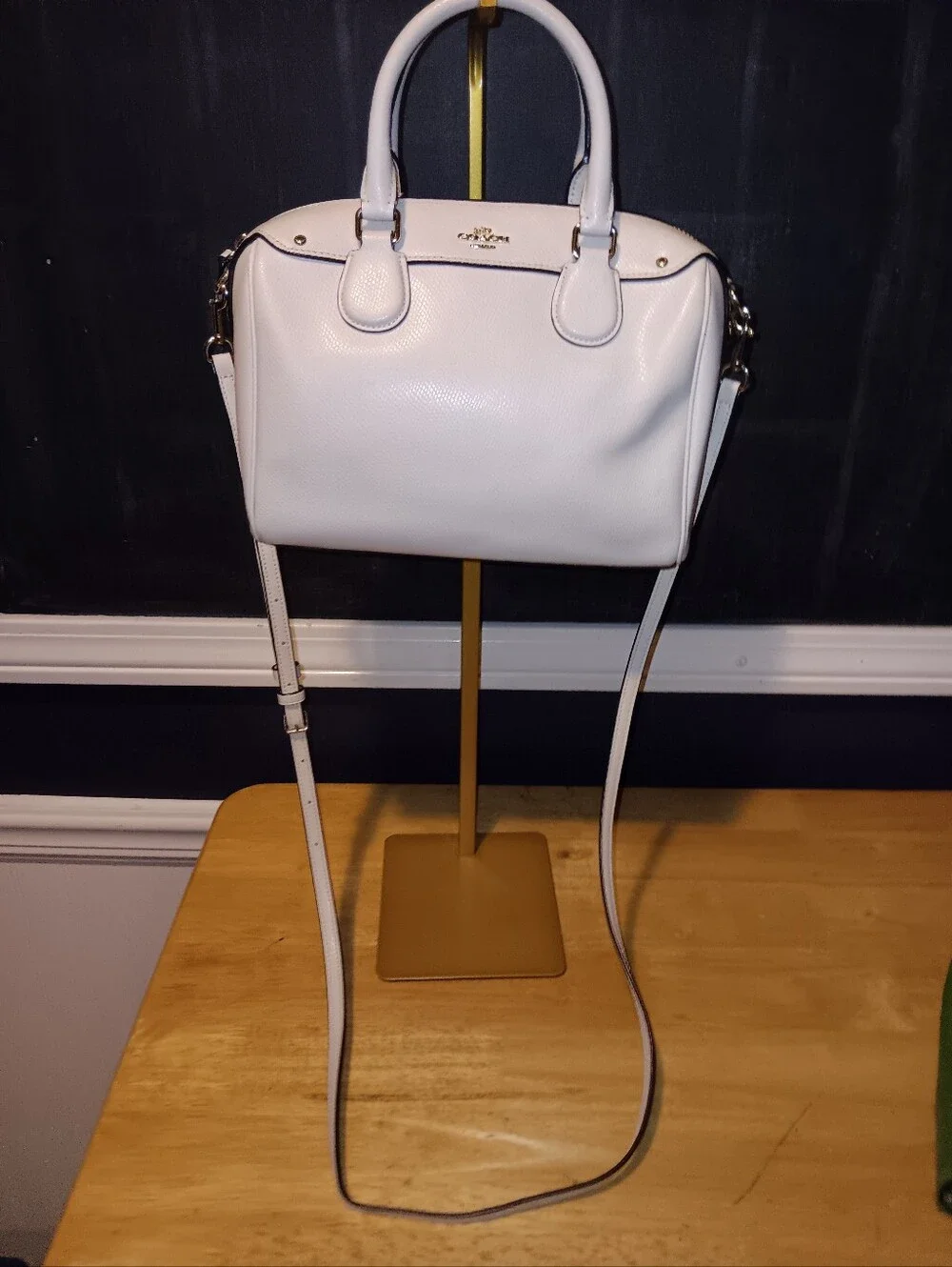 Coach Leather Bennett Bag With Long Strap